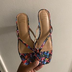 Multi Color inc kitten heel